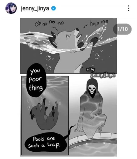 Loving Reaper on Webtoon 🦊💀 #jennyjinya #lovingreaper #fyp #webtoooooon