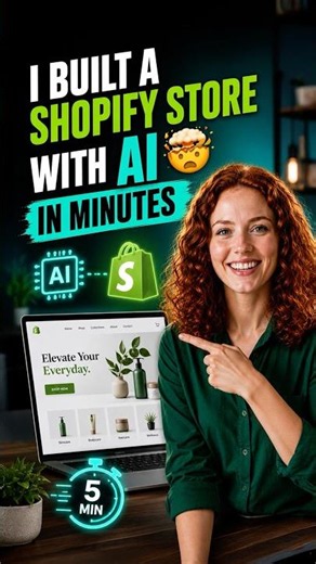 I Built a Shopify Store With AI In Minutes #shopifyplus