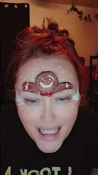 Gingerbread facepainting #ginger #facepainting #gingerbread #fyp