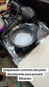 Cómo preparar correctamente el polvo decolorante