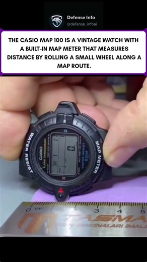Casio Map 100: vintage watch with map distance meter