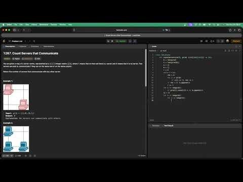 No Sound Leetcode 1267: Count Servers that Communicate
