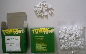 [Hot Item] Heavy-Duty Plastic Cable Clips with Simple Nail Installation