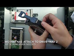 Installing a 3.5 SATA hard drive into a rack server using a t10 screwdriver & hard drive tray caddy