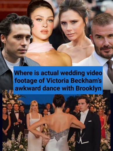 Where is actual wedding video footage of Victoria Beckham’s awkward dance with Brooklyn #victoriabeckham ##brooklynbeckham ##davidbeckham