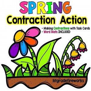 Spring Contraction Action - Activities for First Grade