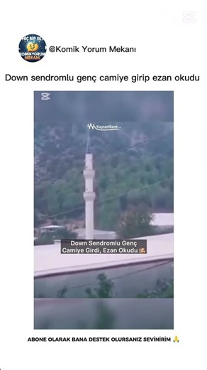 Down sendromlu genç ezan okuyor #keşfet #keşfetbeniöneçıkar #komikvideolar