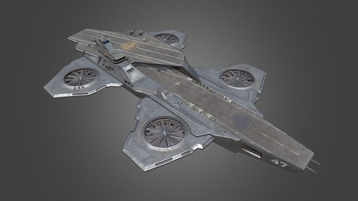 Helicarrier - Marvel - 3D model by Harikrishnan R (@47fortyseven)