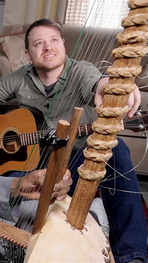 This instrument takes a week to tune! The Kora is a 21-stringed, traditional instrument from West Africa. It sounds beautiful. Thanks to Salieu Suso for showing it to me! | Rob Scallon