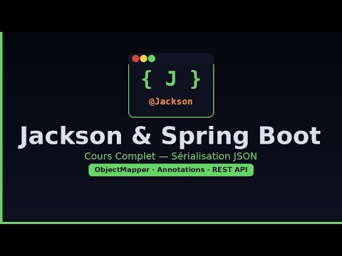 Jackson & Spring Boot — Cours Complet Sérialisation JSON | ObjectMapper · Annotations · REST API