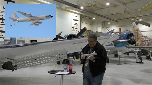 Welcome to Warbird Wednesday! Today we are visiting the KC-97 Stratotanker aircraft, which was used as both a tanker and cargo plane. It was a larger version of the B-29 design, with two pressurized decks, a right cargo door, and a flying boom for aerial refueling. It was introduced in 1951 and retired in 1978, with 811 tanker and 74 cargo versions produced. The Plane was crucial to keeping the B-47 fleet in the air at the start of the Cold War. #warbirdwednesday #palmspringsairmuseum #warbird |