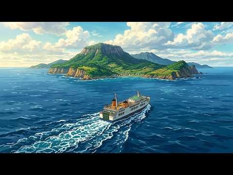 I Left for Jeju Island — Ferry Ride, Coastal Drive, Tteokbokki & Rain Sounds | Ghibli ASMR