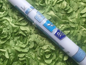 Baptismal Candle/ Communion Candle Size 400/40 Mm - Etsy UK