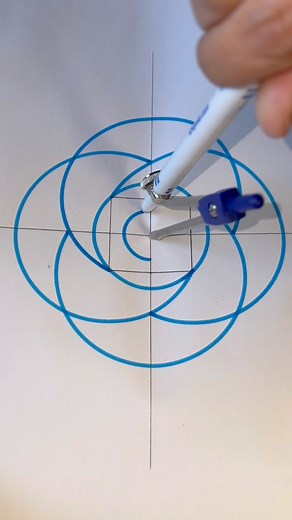 1.5M views · 5.8K reactions | Fun geometry drawings so easy amazing art #fundrawing #design #art | Juanjuan Zhan | Facebook