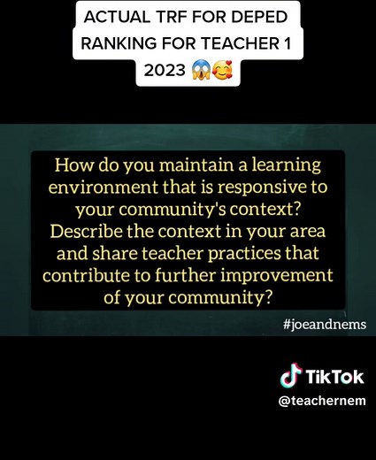 Understanding TRF for DepEd Ranking for Teachers in 2023