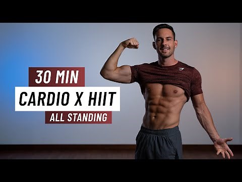 30 Min Cardio HIIT Workout - ALL STANDING - No Squats or Lunges