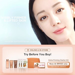 1K views · 17 shares | The promise of firmer skin. Discover Clarins's new Extra Firming Cream, featuring its most effective [COLLAGEN]3 Technology. 﫧Targets collagen's quantity, quality & structure 﫧+53% in Collagen Reserves 﫧7 days to visibly firmer skin Purchase our Extra-Firming cream starter kit today and receive a complimentary RM50 voucher, redeemable for your next purchase*! *T&Cs apply. | Clarins | Facebook