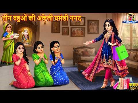 तीन बहुओं की अकेली घमंडी ननद | Saas Bahu | Hindi Kahani | Moral Stories | Kahani | Bedtime story