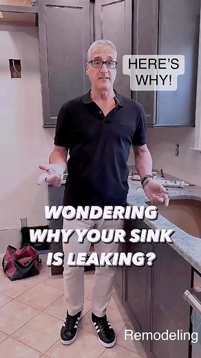 Leaking Kitchen Sink? This Could Be Why. Follow these Steps for a Leak Free Sink. #countertops #kitchen #sink #reels | Interior Trend Inc.