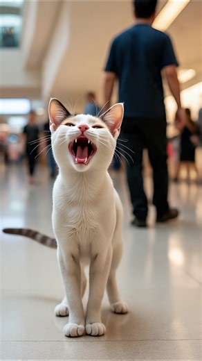 Hairless Peterbald Cat Shouting Meow 🐱🔥 | Powerful Voice & Full Body HD View 🎬🔊