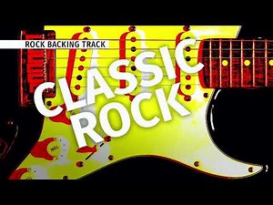 Classic Rock Guitar Backing Jam Track in D