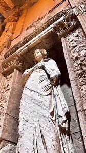 8.8K views · 370 reactions | The Library of Celsus Located in Ephesus, western Turkey. It was the third-largest library in the Greco-Roman world behind only those of Alexandria and Pergamum. The library is believed to have held around 12,000 scrolls. Today, only the library's impressive facade remains of this once great building. Video by @mustafaozsayann | Ancient Civilizations | Facebook