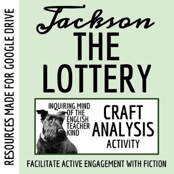 "The Lottery" by Shirley Jackson Literary Elements Worksheet and Key | Digital