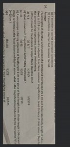 What is maximum magnification achieved by microscope?... | Filo