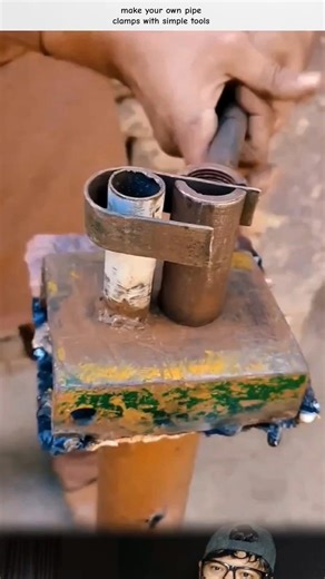make your own pipe clamps with simple tools