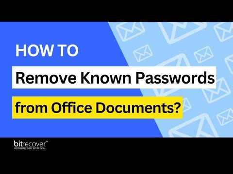 How to Remove Known Passwords from Office Documents?
