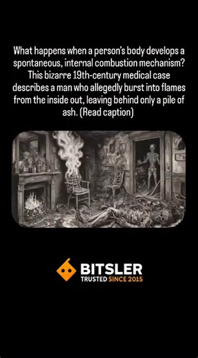 @historyfacts_here on Instagram: "Spontaneous Human Combustion (SHC) is the terrifying, unproven phenomenon where a living body ignites without an obvious external source of heat, reducing the body to ashes while leaving its immediate surroundings largely undamaged. One of the most famous cases is that of Countess Cornelia de Bandi in 1731, but others followed. What happens is medically inexplicable, but documented cases follow a consistent pattern: the victim is typically reduced to a greasy pi