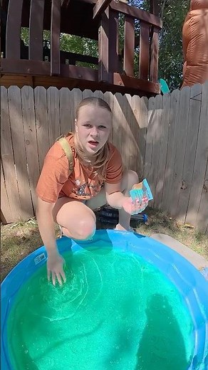 Assistant Giant Slime Pool with Magic Crackle! 🔉#FamilyFun #SlimePool