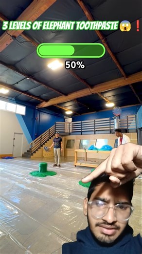 3 Levels of Elephant Toothpaste || #markrober #shorts