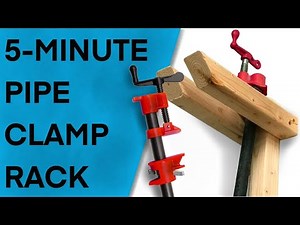 How to Build a Quick and Easy Pipe Clamp Rack for Garage Organization and Storage of your Pipe Clamp