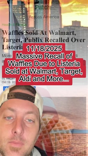 Massive Waffle Recall Sparks Grocery Shock: Listeria Risk Forces Widespread Pull from Walmart, Target, Costco — Check Your Freezer Now #waffles #recall #listeria #foodsafety #groceryshopping #fyp #foryou #breakingnews #fypシ #greenscreen #walmart #target #publix #heb #aldi #gianteagle #bacteria #bad #scary #health #viralvideo #tiktok #sick #food
