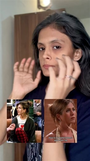 Rachel Green’s Iconic Claw Clip Hack 💇🏻‍♀️ | 5 Sec Easy Hairstyle #shortsviral #hairstyle