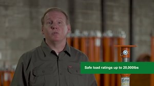 Ellis Manufacturing Light-Duty Steel Lifting Shore –House Jack for Foundation, Floor Leveling, and Concrete Bracing – 5,000 lb Safe Load Capacity – 86"-110" Adjustment