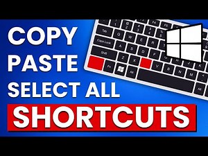 How To Copy, Paste, Select All Using Keyboard Shortcut in Windows (FAST & EASY) - PC Tips