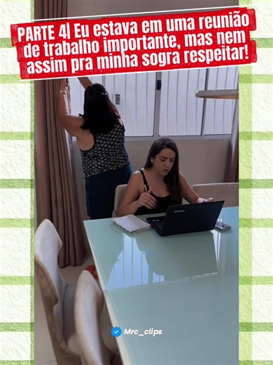 Tamara e o Paulo: sogra não respeita reunião de trabalho