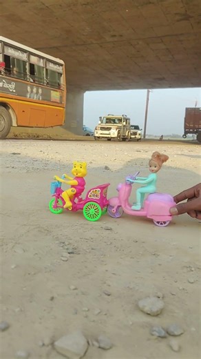 Remote Control Scooty Girl And Monkey Scooter Unboxing And Testing Short ||