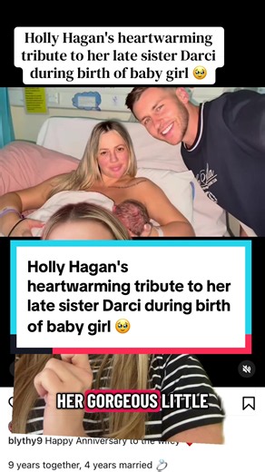 Holly Hagan's heartwarming tribute to her late sister Darci during birth of baby girl 🥹 #hollyhagan #geordie #babygirl #birth #geordieshore
