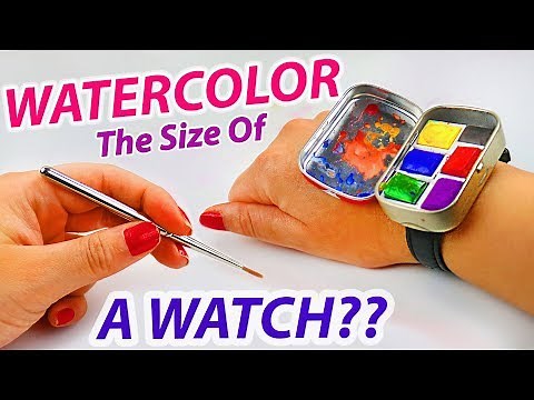 Next Level Painting: Testing The VIRAL Watercolor Watch