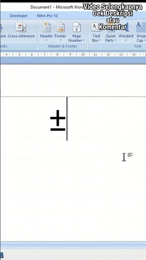 How to Make a Plus or Minus Sign in Word and Excel