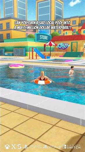 Building the most chaotic waterpark EVER! #gaming #shorts