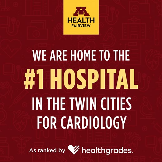 346K views · 1.1K reactions | We're home to the #1 hospital in the Twin Cities for Cardiology, as ranked by HealthGrades. And three of our other hospitals were also honored for excellence in heart care. Show your heart some love. Take it to M Health Fairview. | M Health Fairview | Facebook