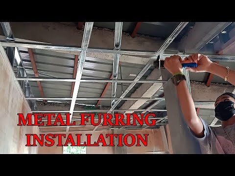 HOW TO INSTALL METAL FURRING FOR CEILING.