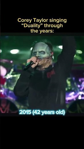 Corey Taylor Singing duality Through the Years #numetal #slipknot #shorts