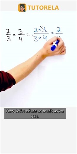 Master Fraction Multiplication: Multiply 2/3 by 3/4 #Math #OperationsWithFractions