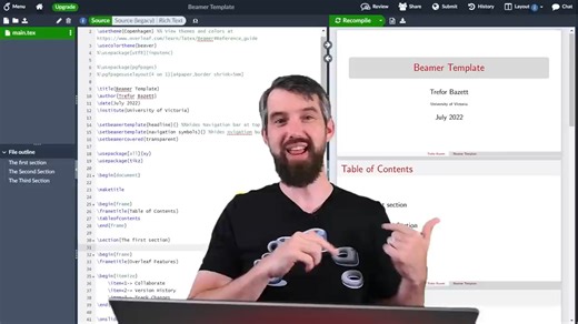 如何使用LaTeX和Beamer进行演示