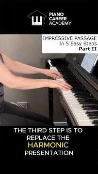 🎹 Impressive Passage in 5 Easy Steps | Part II #piano #pianotutorial #pianotechnique